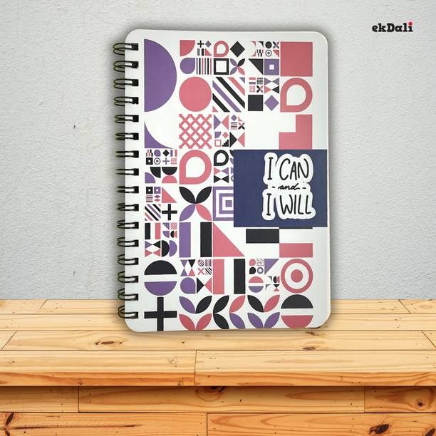 ekdali I Can, I Will Journal A5 Journal Dot Grid 144 Pages