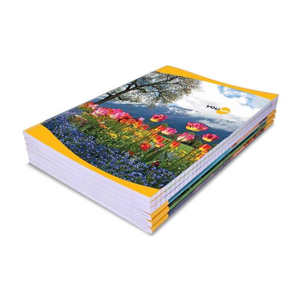 NAVNEET Youva Soft Bound Long Book 21x29.7 cm A4 Notebook Single Line 140 Pages