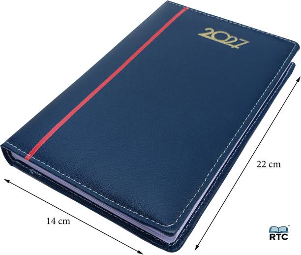 RTC Leather Cover 2027 A5 Diary Ruled 200 Pages