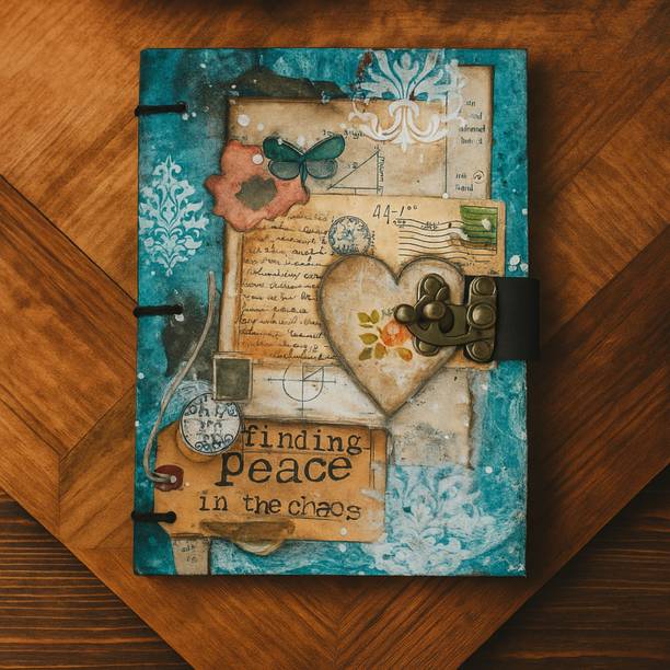 Design Dimension Handmade Cardboard Printed Diary, With Lock, Perfect for Writing and Sketching B5 Diary Unruled 200 Pages