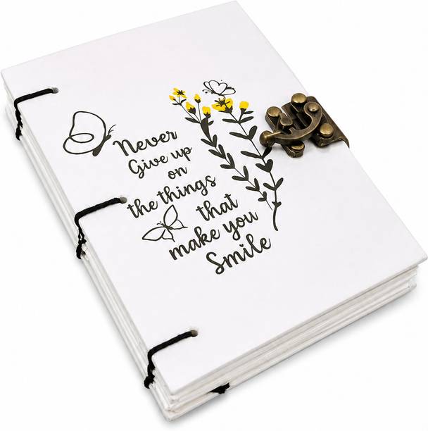Design Dimension Printed Diary With Lock Perfect For Writing, Sketching, Traveling Our Gifting A5 Diary Unruled 200 Pages