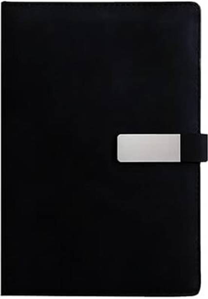 Anshu Black Color With Button Lock Diary A5 Executive Diary A5 Diary RULED 200 Pages