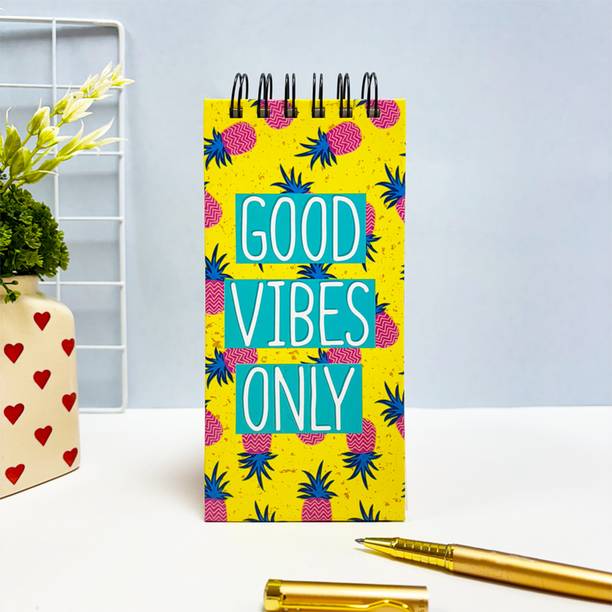 articious Good Vibes Regular Desk Planner Ruled 264 Pages