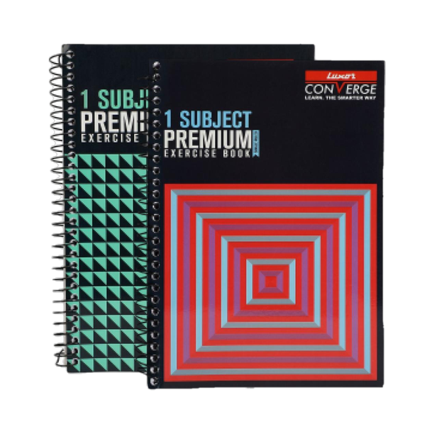 LUXOR Premium Exercise Notebook Regular Notebook Ruled 180 Pages (Multicolor, Pack of 2)