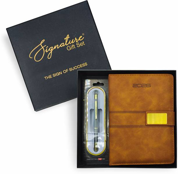 LENOS 2026 + Pierre Cardin Hope Ball Pen A5 Diary Ruled 336 Pages