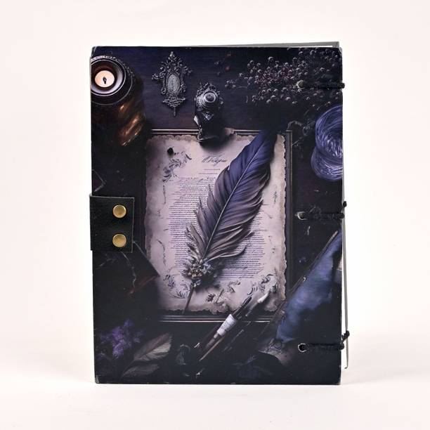 Handcrafty HANDMADE PRINTED DIARY A5 Diary Plain 200 Pages