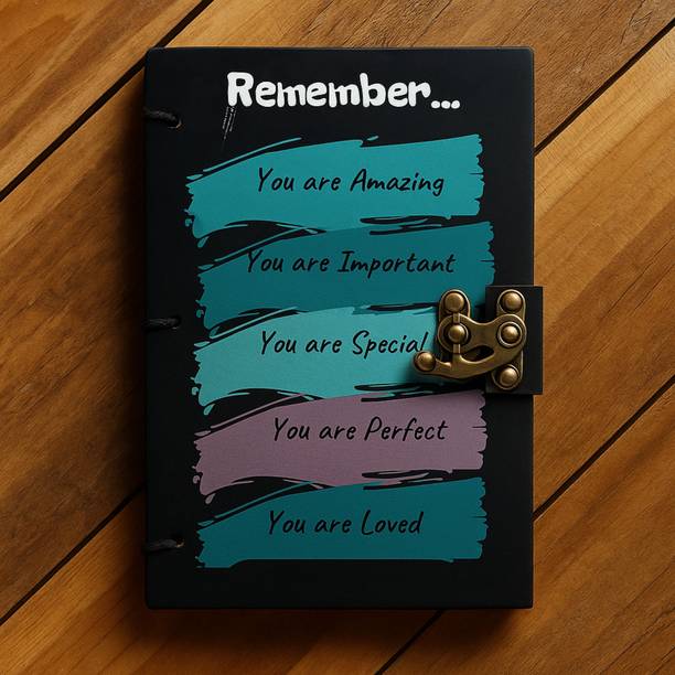 Design Dimension Handmade Cardboard Printed Diary , 5x7 Inches, 200 Unlined Pages B5 Diary Unruled 200 Pages