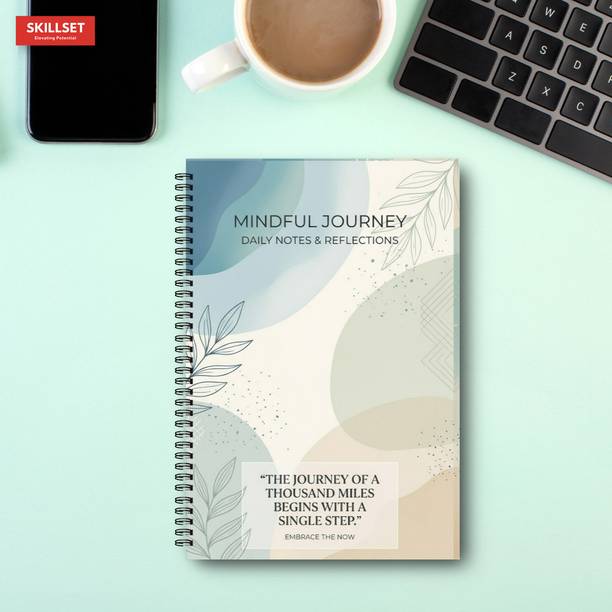 SKILLSET Inspirational Journal Diary Notebook for Motivation Writing A5 Diary Ruled 144 Pages