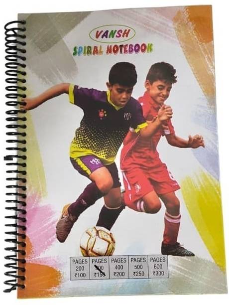 Eclet 1pc Register Notebooks for Students & Office Plastic cover Register for Writing A4 Notebook Single Line 300 Pages