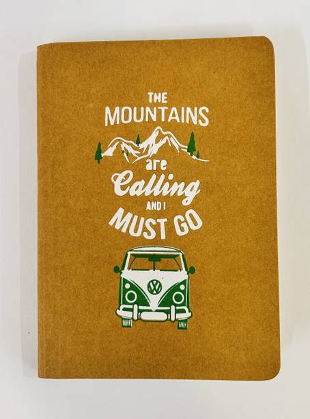 BLISSTO Brown Diary A5 Diary Ruled 150 Pages