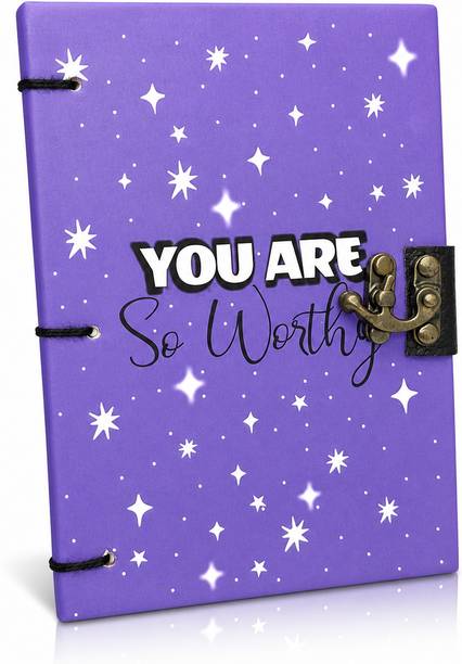 Design Dimension Printed Diary With Lock Perfect For Writing, Sketching, Traveling Our Gifting A5 Diary Unruled 200 Pages