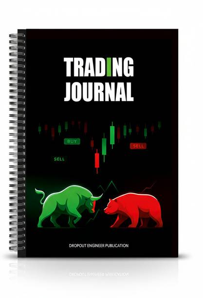 DropoutEngineer Trading Journal Diary and Stock Market Trading Diary Notebook Trading book A5 Journal Track Entry, Stop Loss, Profit & Loss, Notes 137 Pages