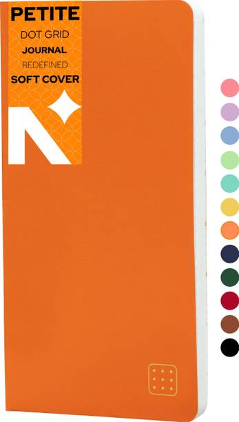 NEORAH PETITE - Dotgrid Notebook | JOURNAL REFILL - 110 GSM - ( Size 21 X 10.5 cm ) Assorted Notebook DOTTED 160 Pages