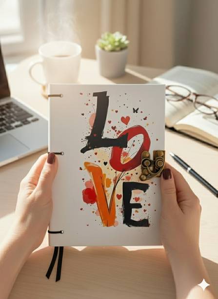 ALBILA HANDICRAFTS Hard Cover A5 Diary Unruled 200 Pages