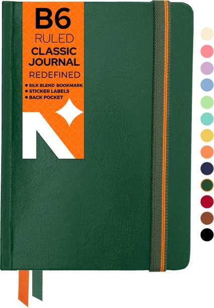 NEORAH - Ruled Journal Notebook - 110 GSM - Office Hardcover Notebook - B6 Notebook Single Ruled 160 Pages