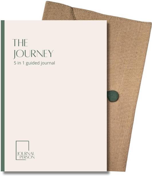 Journal Person THE JOURNEY Vintage Edition Gratitude journaling Daily Reflections Emotional A5 Diary Ruled 200 Pages