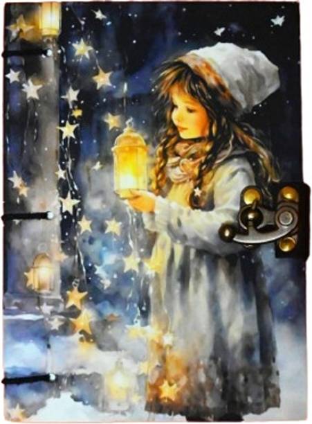 Anshu Beautifully designed diary Notebook With Lock Clasp For Gift 5*7 A5 Diary Unruled 200 Pages