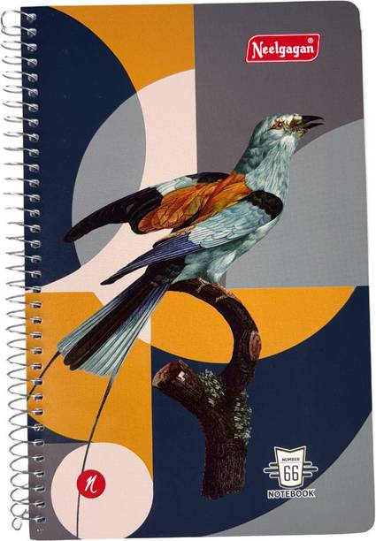 NEELGAGAN No. 66 Spiral Notebook A5 Diary Size Ruled 160 Pages