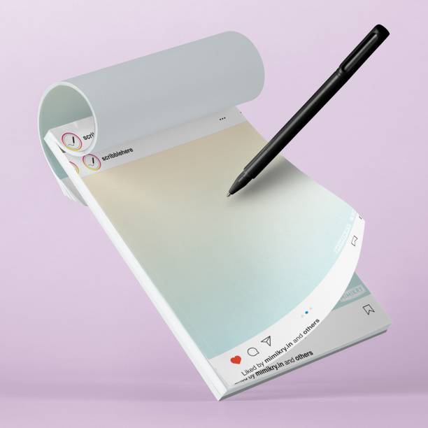 Mimikry Daily Notepad Undated 120 GSM Tear-Off Planning Sheets, Checklist Productivity A5 Note Pad Plain 50 Pages
