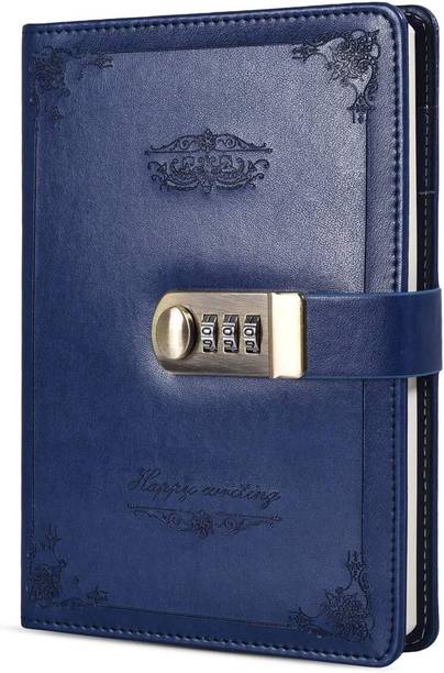 JITAHARAY Leather personal diary with Lock A5 Diary Executive and Corporate 200 Pages