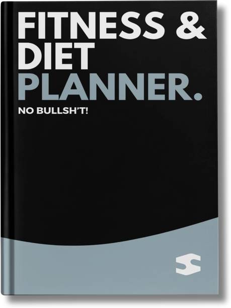 SHENZATION Fitness & Diet Planner, Workout Diet Meal Planner, Gym Log Book, Habit Tracker A5 Planner/Organizer Checks 232 Pages