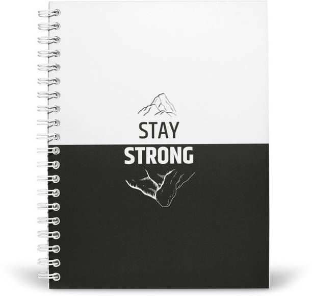 PurpleBees STAY STRONG QUOTES DIARY A5 | Motivational Diary A5 Diary Unruled 160 Pages
