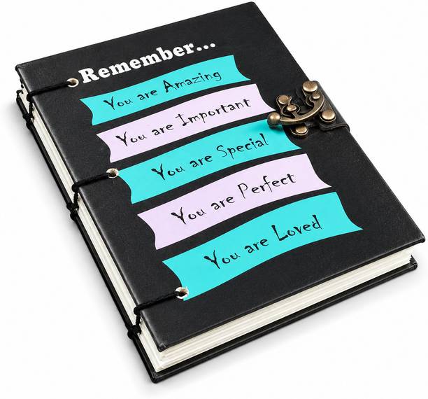 ARCANE CRAFT Diary Notebook With Lock Perfect For Writing, Sketching, Traveling & Gifting A5 Diary Unruled 160 Pages