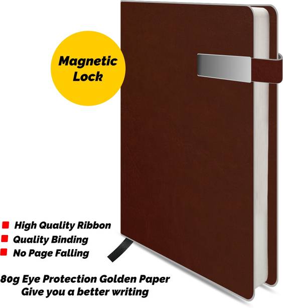 Abstract Collection A5 Regular,Designer With Hole Magnate Closer A5 Notebook Ruled 200 Pages