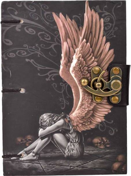 Handcrafty Paper Printed Laminated Cardboard Journal Regular Diary Unruled 200 Pages