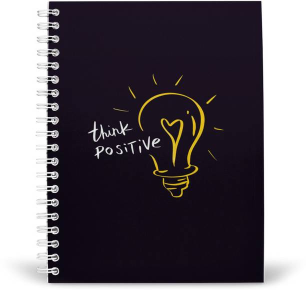 PurpleBees THINK POSITIVE Quotes Diary A5 | Motivational Diary A5 Diary Unruled 160 Pages