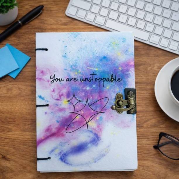 Design Dimension Printed Diary With Lock Perfect For Writing, Sketching, Traveling Our Gifting A5 Diary Unruled 200 Pages