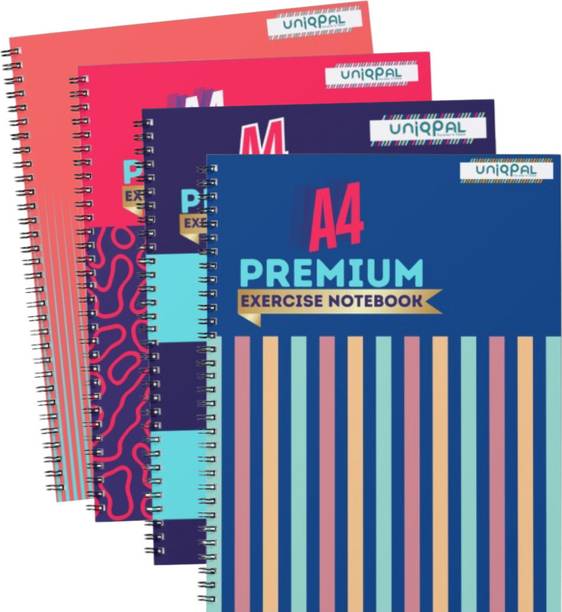 UNIQPAL Notebook A4 Notebook Unruled / Plain 200 Pages
