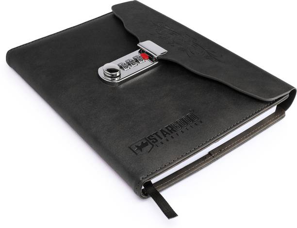Stargood Innovation Lock Diary A5 Diary Single Ruled 162 Pages