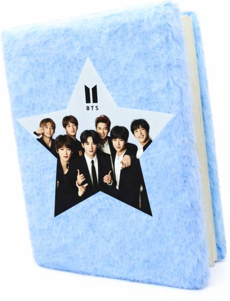 Yokids A6 Fur Diary with Soft Fur Cover|Mini Pocket Notebook Journal for Daily Writing A6 Diary Ruled 80 Pages