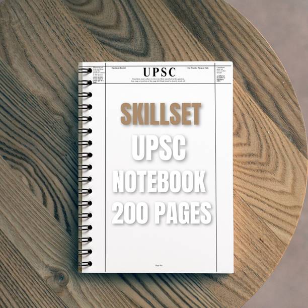 SKILLSET Upsc Answer Writing Booklet- Upsc Notebook-Notebook A4 Notebook Unruled 200 Pages