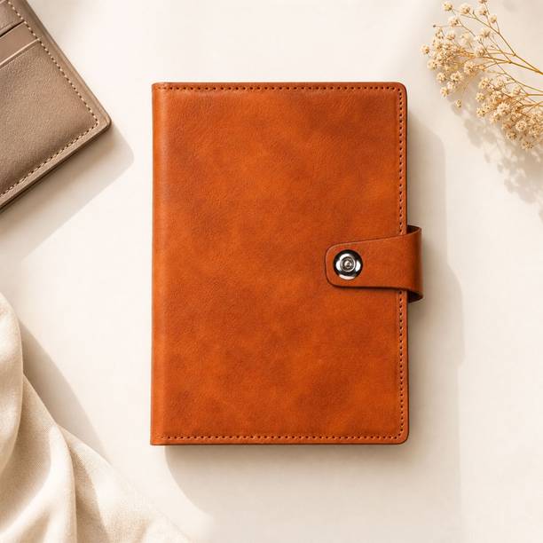 foru Trenor Leather Diary A5 Notebook Ruled 200 Pages