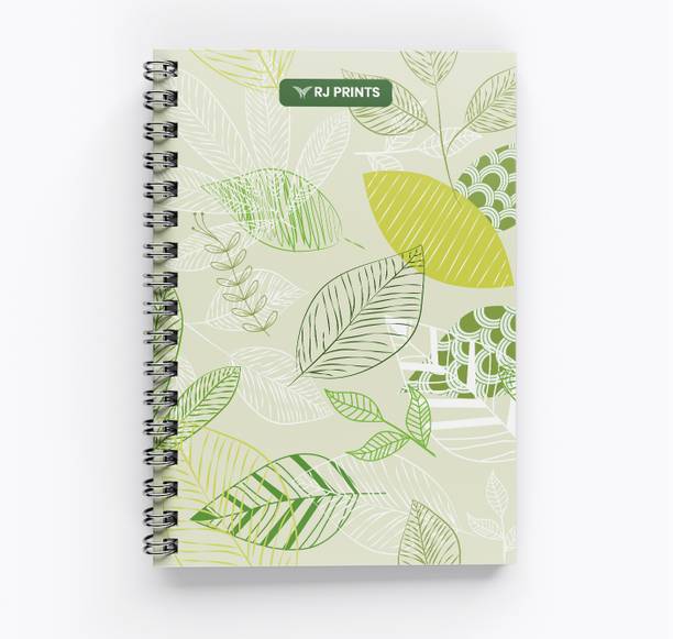 RJPrint Nature Art A5 Notebook Unruled 200 Pages