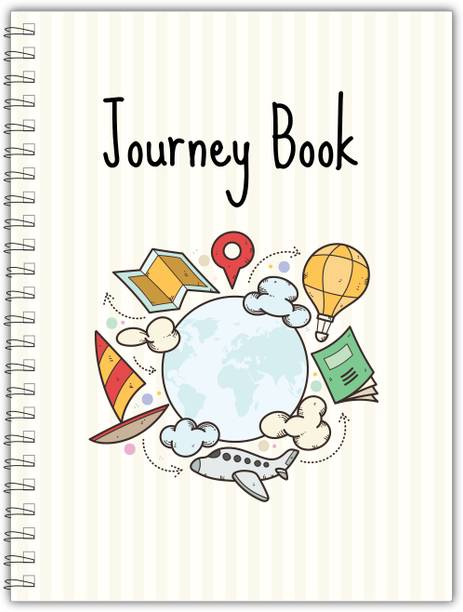 TimeWise Travel Journal For Adults and Kids, Journey Book A5 Journal Unruled 130 Pages