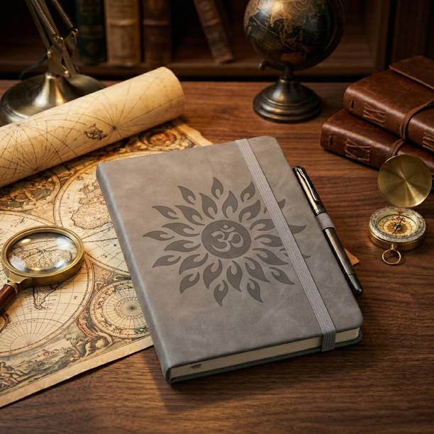 MAKENSTYLECOLLECTION Hard Cover Diary Notebook with Elastic Lock PU Leather A5 Diary Ruled 200 Pages A5 Diary RULED 100 Pages