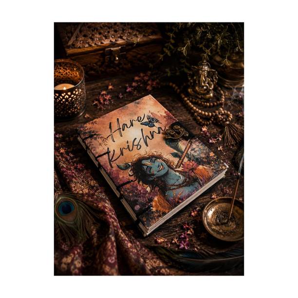 Design Dimension Handmade Cardboard Printed Diary, With Lock, Perfect for Writing and Sketching B5 Diary Unruled 200 Pages