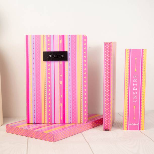 articious Inspire Pink A5 Diary Ruled 192 Pages