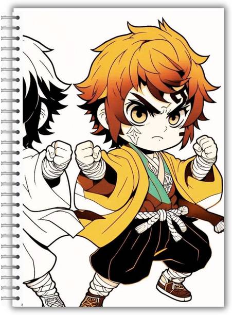 renukapress Hunter Anime Adventure Diary | A5 Size | 100 GSM A5 Notebook Unruled 100 Pages