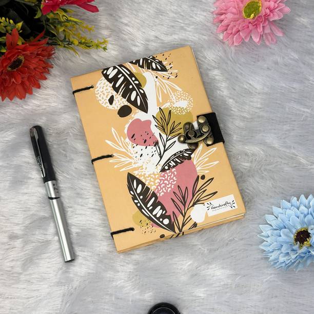RS Crafts HANDMADE PRINTED DIARY A5 Diary PLAIN 200 Pages