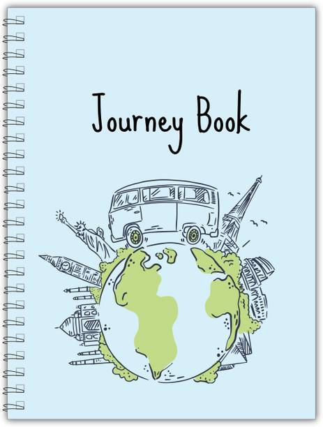 TimeWise Travel Journal For Adults and Kids, Journey Book A5 Journal Unruled 130 Pages
