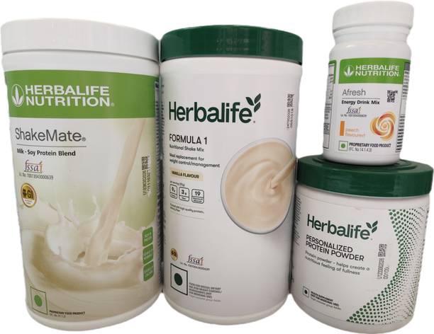 Herbalife Nutrition VANILLA SHAKE PROTEIN POWDER200GM SHAKEMATE AFRESH PEACH vanilla, shakemate, protein200gm, peach Powder