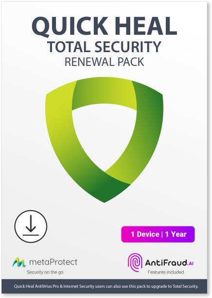Quick Heal Renewal Upgrade Silver Pack - 1 User, 1 Year Total Security  (Email Delivery - No CD)