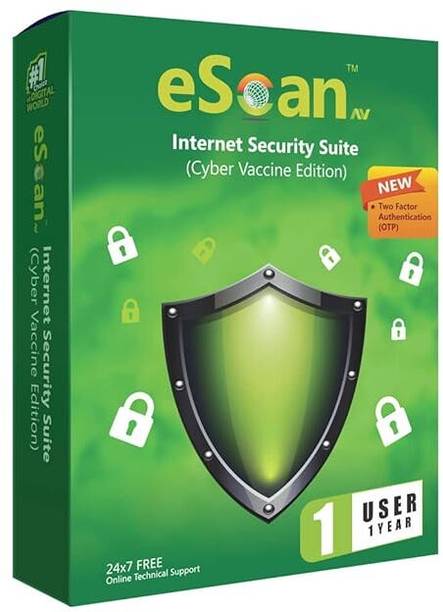 escanav 1 PC 1 Year Internet Security Compatible with Windows (Email Delivery - No CD)