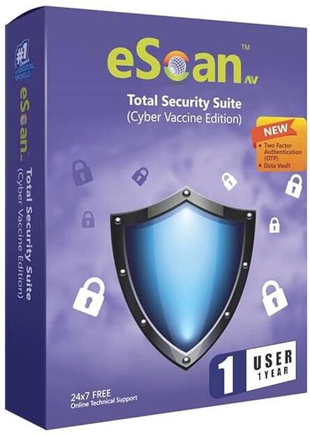 escanav 1 PC 1 Year Total Security Compatible with Windows (Email Delivery - No CD)