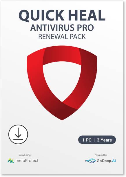QUICK HEAL Renewal 1 PC PC 3 Years Anti-virus (Email Delivery - No CD)
