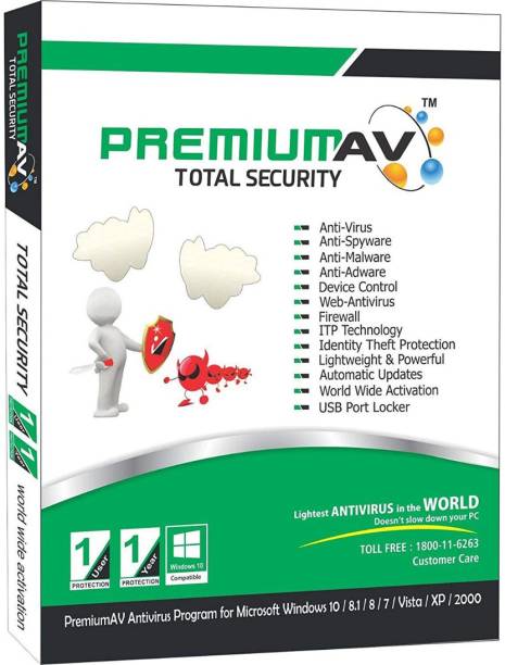PremiumAV 5 PC 1 Year Total Security (Email Delivery - No CD)